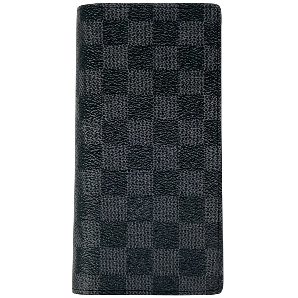 Louis Vuitton Portefeuille Brazza Bi fold Long Wallet Damier Graphite Black